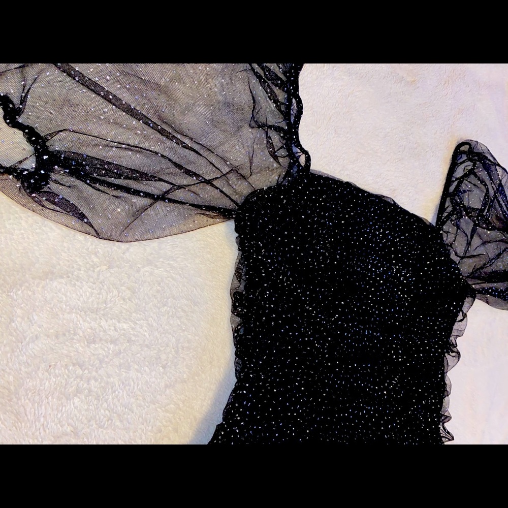 SHEIN black sparkly top ✨